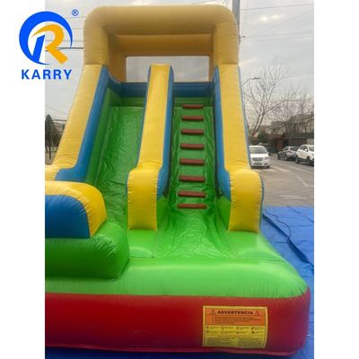 Capacidade máxima 100-500 kg Slide inflável pequeno Castelo de segurança para aluguel de festas infantis