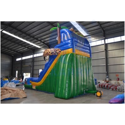 Ocasião Comercial PVC Área Preenchida de Água Pára-quedas Inflável Slide de Água com piscina