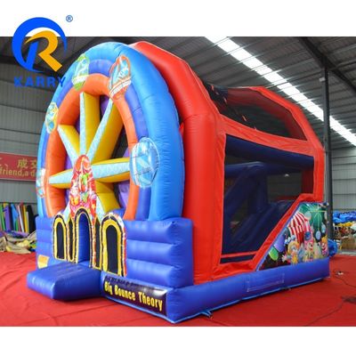 Jogos de salto portáteis para crianças Joguete Ferris Wheel Castelo inflável para brincar ao ar livre