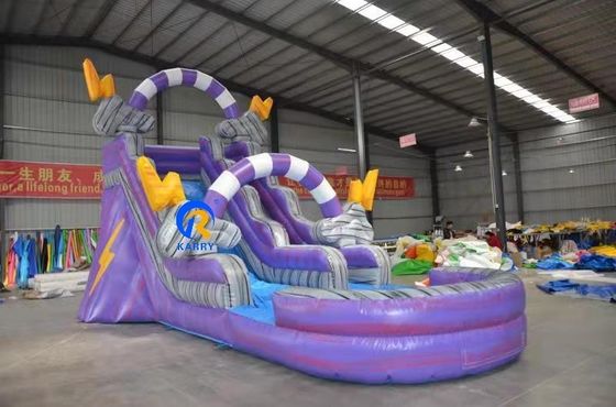 Logotipo personalizado Crianças Parque de Jogos Air Filled Slides de água inflável para Unisex