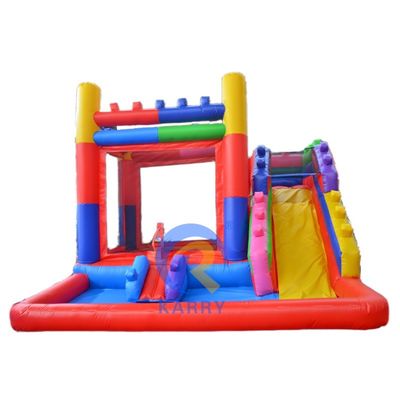 Casa de salto com escorrega e forma de entrega Mar/Ar