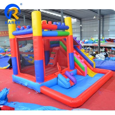 Casa de salto com escorrega e forma de entrega Mar/Ar