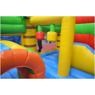 Pretty Good Jungle Crocodile Castle Slide inflável para negócios comerciais de aluguer