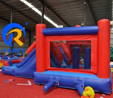 Blower Incluído Personagem de desenho animado Trampolín inflável Slide para parques de diversões
