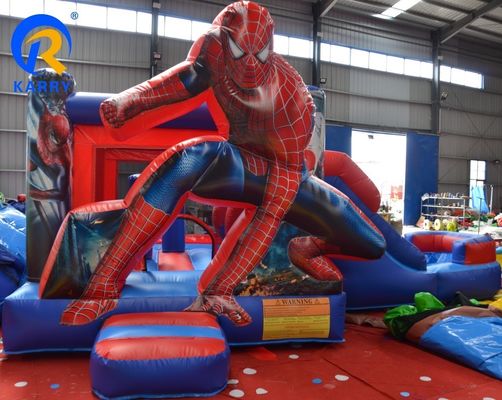 Blower Incluído Personagem de desenho animado Trampolín inflável Slide para parques de diversões
