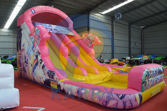 Blower CE e acessórios de reparação incluídos Princesa de Fadas Slide de água inflável