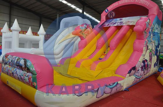 Blower CE e acessórios de reparação incluídos Princesa de Fadas Slide de água inflável