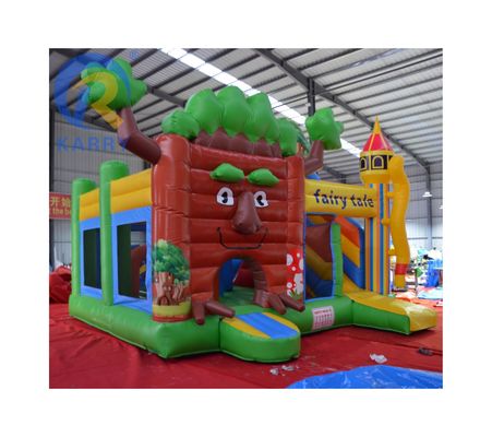 Características PORTABLE O mais recente castelo da floresta deslizamento castelo de brinquedo ao ar livre para casa / negócios