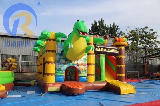 Características PORTABLE Festa infantil Salto Castelo salto com deslizamento no tema dinossauro