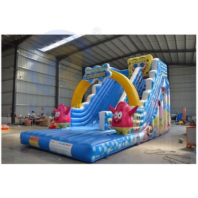 Jogos Desportivos de Cartoons para Crianças Deslizamento aquático com pista de deslizamento larga e piscina