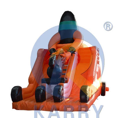 Deslizamento inflável para venda comercial Deslizamento de duas pistas Deslizamento laranja Deslizamento seco Aluguel Unisex