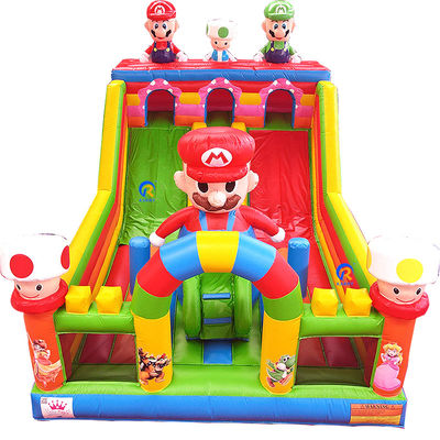Slides infláveis ao ar livre para crianças Unisex tamanho personalizado Jardim de infância do castelo salto