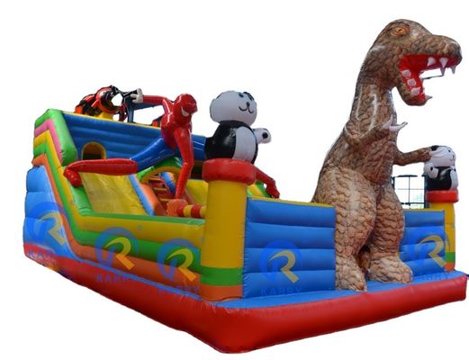 O mais popular castelo de brinquedos ao ar livre novo parque temático de dinossauros