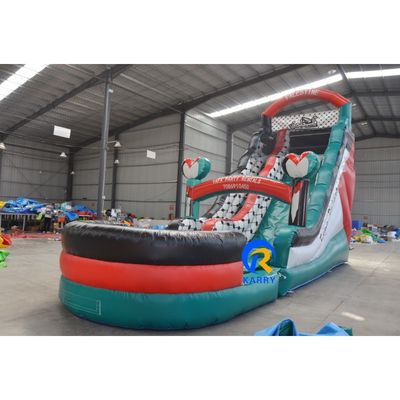Deslizamento seco inflável comercial para belos deslizamentos de piscina exterior e interior