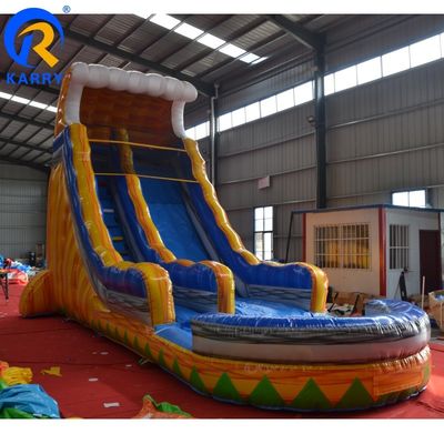 Deslizamento seco inflável comercial para belos deslizamentos de piscina exterior e interior