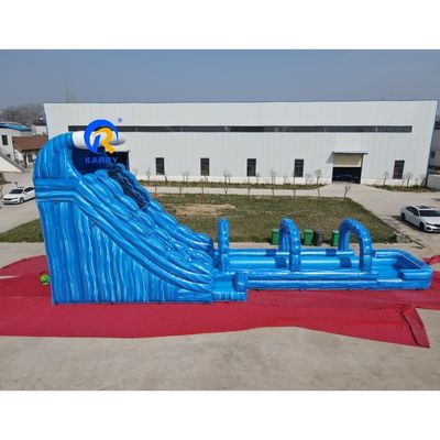 18x4.5x7m Slide duplo para o exterior Slide de água inflável Combo Grande Slide Estendido
