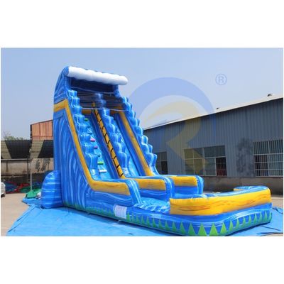 Deslizamento de água de mármore azul com piscina para 10 passageiros