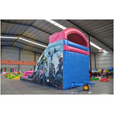 Impressão digital comercial de tamanho adulto Slide inflável Combo de água com fogo