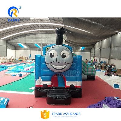 Características PORTABLE Slide inflável dentro do shopping 2024 Cartoon Train Slide Trampoline