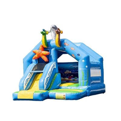 Casa de salto inflável portátil com pequeno slide Promoção de eventos comerciais