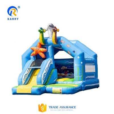 Casa de salto inflável portátil com pequeno slide Promoção de eventos comerciais