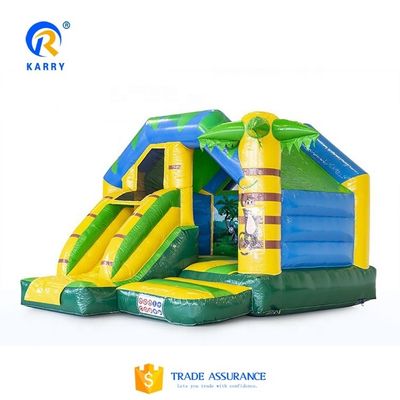 Casa de salto inflável portátil com pequeno slide Promoção de eventos comerciais