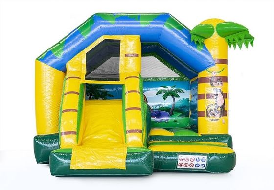 Casa de salto inflável portátil com pequeno slide Promoção de eventos comerciais