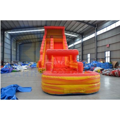 Casa de saltos de crianças piscina de escorrega de água extensão material de PVC para comercial