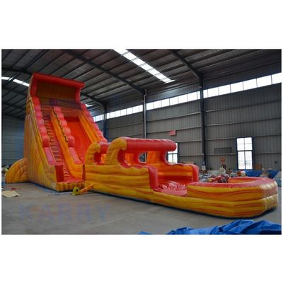 Casa de saltos de crianças piscina de escorrega de água extensão material de PVC para comercial