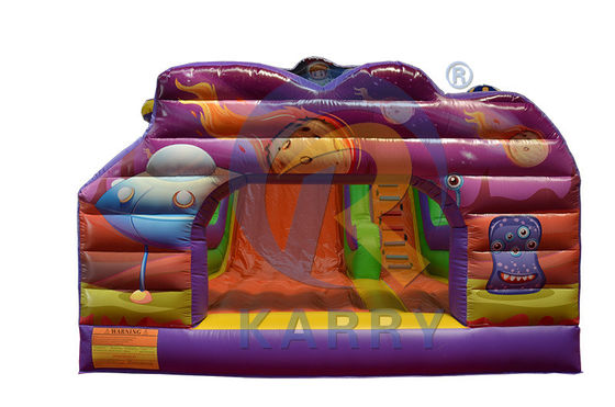 PVC Comercial Espaço Úmido Seco Viagem Slide Inflável Casa Salto para Crianças e Adultos