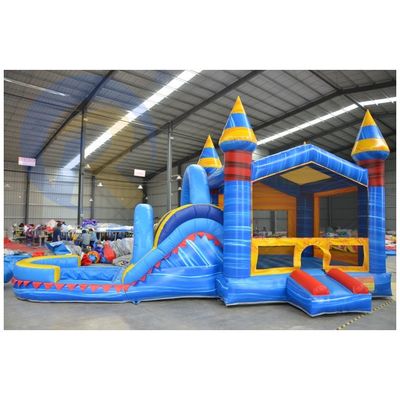 Experimente a emoção do escorrega inflável / castelo / salto para entretenimento ao ar livre
