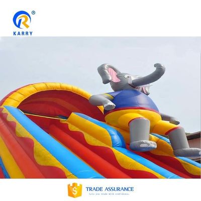 Deslizador de elefante inflável personalizado Curso de obstáculos combo perfeito para eventos
