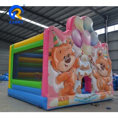 Bouncer inflável de tamanho pequeno para publicidade Balão de salto Hambúrguer Casa de salto