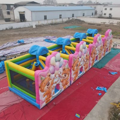 Desenho Popular Urso de Aniversário Bouncer Inflável para Jumping Kids Divertimento em Eventos de Festa