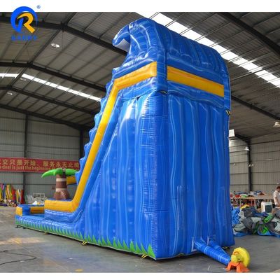 Parque Ocasião Grade comercial deslizamento de água inflável com castelo de salto e piscina