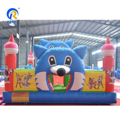 Parque de diversões Fun City Casa de salto inflável com tema Tom e Jerry OEM aceito