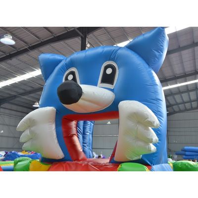 Parque de diversões Fun City Casa de salto inflável com tema Tom e Jerry OEM aceito