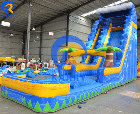 Área de Jogos ao Ar livre Grande Slide de Água de Palmeira CE Blower de Ar Padrão Incluído