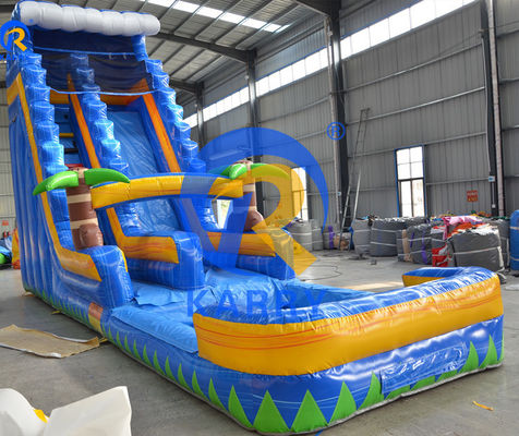 Área de Jogos ao Ar livre Grande Slide de Água de Palmeira CE Blower de Ar Padrão Incluído