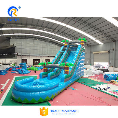 Parque de Jogos para Crianças ao ar livre, com padrão CE, deslizamento de água inflável com piscina