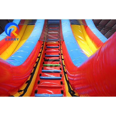 EN14960 Certificado Dual Lane Inflatable Bouncing Castle Slide para diversão aquática das crianças