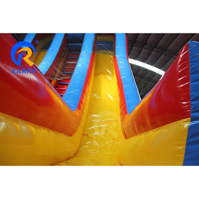 EN14960 Certificado Dual Lane Inflatable Bouncing Castle Slide para diversão aquática das crianças