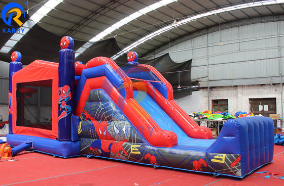 23 x 13ft Crossover Bloco de construção inflável Casa de salto com deslizamento PVC Castelo Amarelo