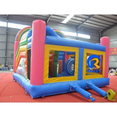 Jardim de infância para crianças Commercial Combo Bounce House Água Dual Slide castelo inflável