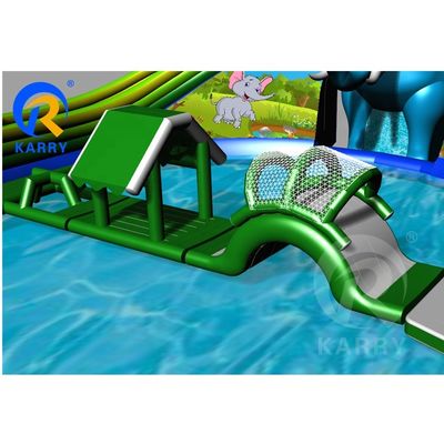 Passageiro permitido 10 enorme deslizamento de elefante Parque aquático inflável para crianças e adultos