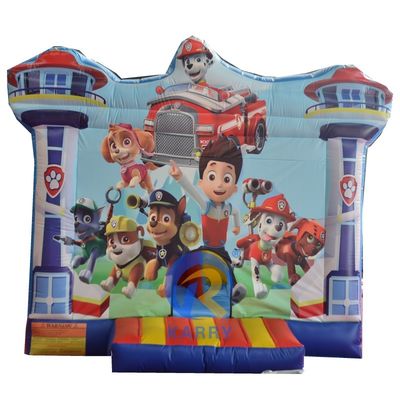 Blower Design Castelo Inflavel Combo Slide para Crianças Patrulhas de Cães Patrulhas de Cães Casa de Salto