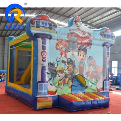 Blower Design Castelo Inflavel Combo Slide para Crianças Patrulhas de Cães Patrulhas de Cães Casa de Salto