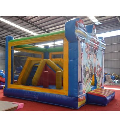 Blower Design Castelo Inflavel Combo Slide para Crianças Patrulhas de Cães Patrulhas de Cães Casa de Salto
