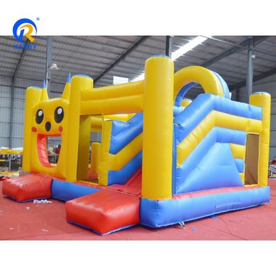 OEM aceito Design Pikachu inflável Bouncer Ar água deslizamento saltar castelo salto