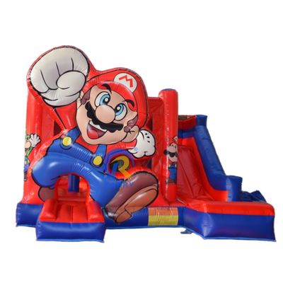 Evento PORTABLE Castelo salto com escorrega Moonwalk Commercial inflável Mario Jumping Combo